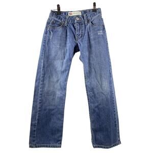 Levi's 514 Straight Adjustable Waist Blue Jeans Boys Size 8 Reg 24x22
